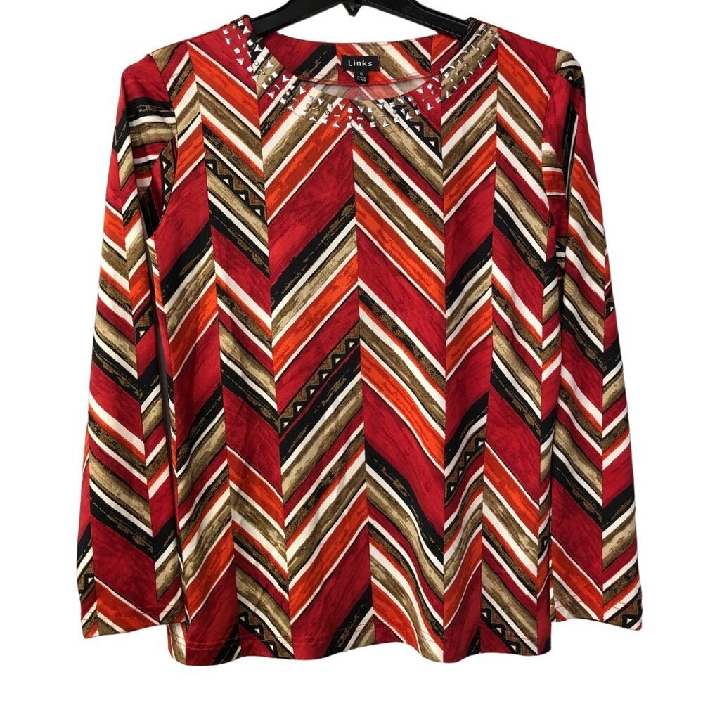 LINKS LONG SLEEVE BLOUSE‎ SM NEW WITHOUT TAG